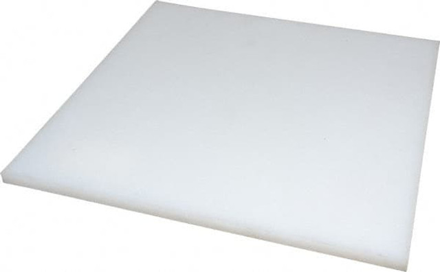 USA Industrials BULK-PS-UHMW-65 Plastic Sheet: Ultra-High-Molecular-Weight Polyethylene, 3/8" Thick, 12" Long, White