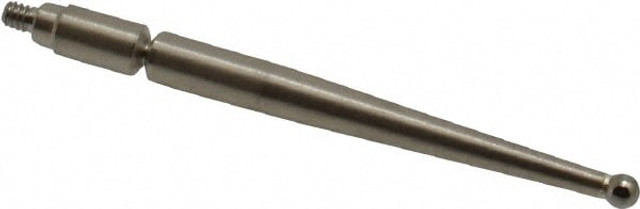 Mitutoyo 131324 Test Indicator Ball Contact Point: 0.0787" Ball Dia, 1.48" Contact Point Length, Carbide