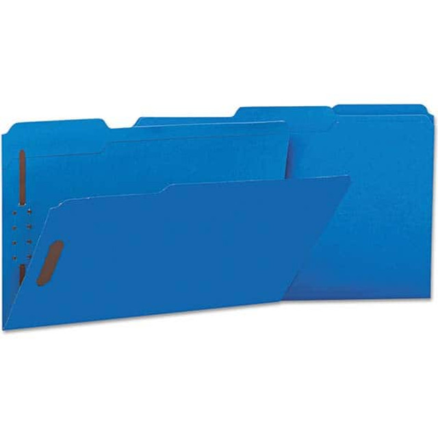 UNIVERSAL UNV13525 File Folders with Top Tab: Legal, Blue, 50/Pack