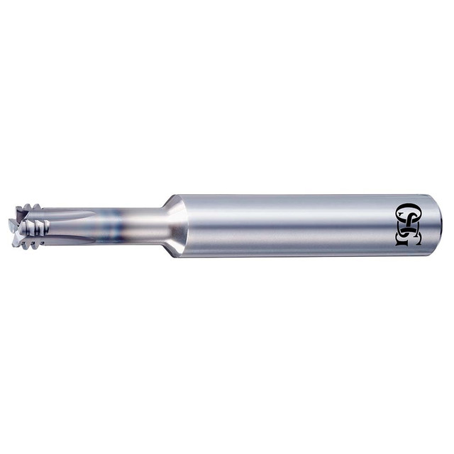 OSG 1664500111 Helical Flute Thread Mill: #10, 4 Flute, 1/4" Shank Dia, Solid Carbide