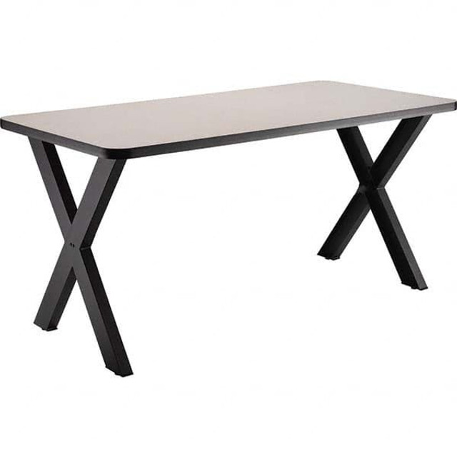 National Public Seating CLT3060D2MDPEGY Cafeteria Table: Grey Nebula Table Top, Rectangle, 60" OAL, 30" OAW, 30" OAH