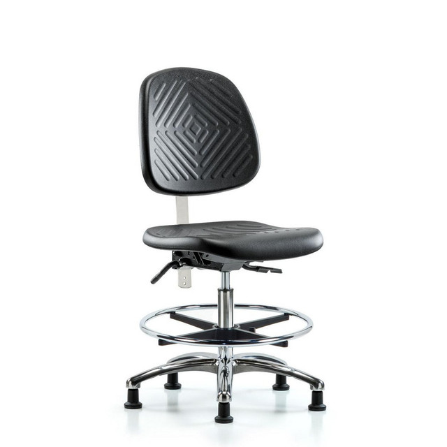 Blue Ridge Ergonomics MSC40137 Task Chair: Polyurethane, Black