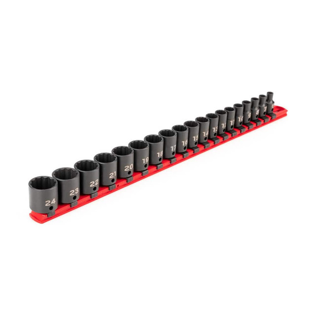 Tekton SID91114 Socket Set Socket Set: 19 Pc, 6.00 to 24.00 mm Socket