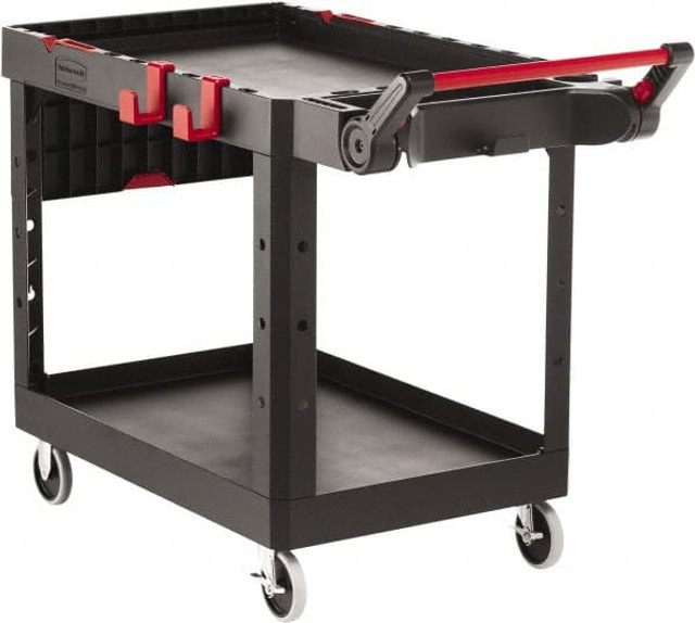 Rubbermaid 1997208 Heavy Duty Adaptable Utility/Service Cart, Medium, 500 lb. Capacity, Black