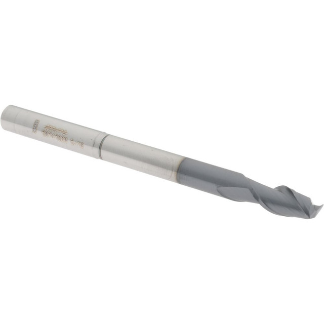 Accupro 12177159 Square End Mill: 5/16'' Dia, 5/8'' LOC, 5/16'' Shank Dia, 4'' OAL, 2 Flutes, Solid Carbide