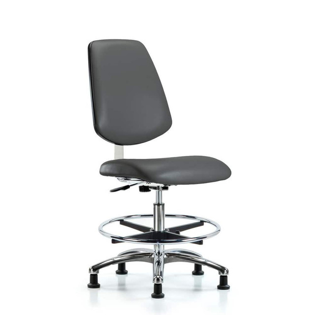 Blue Ridge Ergonomics MSC40387 Task Chair: Vinyl, Carbon