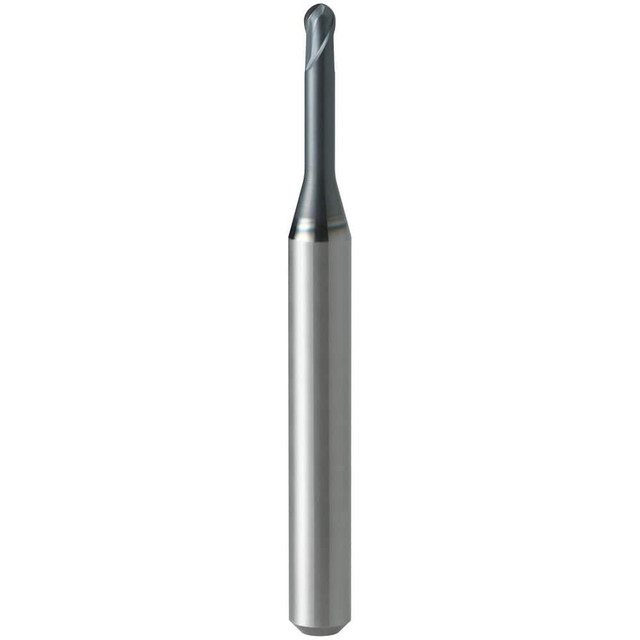 Mitsubishi 10619681 Ball End Mills; Mill Diameter (Decimal Inch): 0.0591 ; Mill Diameter (mm): 1.50 ; Number Of Flutes: 2 ; End Mill Material: Carbide ; Length of Cut (mm): 1.1000 ; Coating/Finish: AlCrN