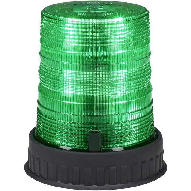 Federal Signal Emergency 100TR-G Auxiliary Lights; Light Type: Heavy Duty LED Work Truck Light ; Amperage Rating: 1.8000 ; Light Technology: LED ; Color: Green ; Material: Polycarbonate ; Voltage: 12/24