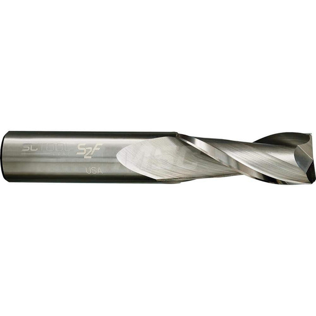 SC Tool 30049 Square End Mill: 5/8" Dia, 1-1/4" LOC, 2 Flutes, Solid Carbide