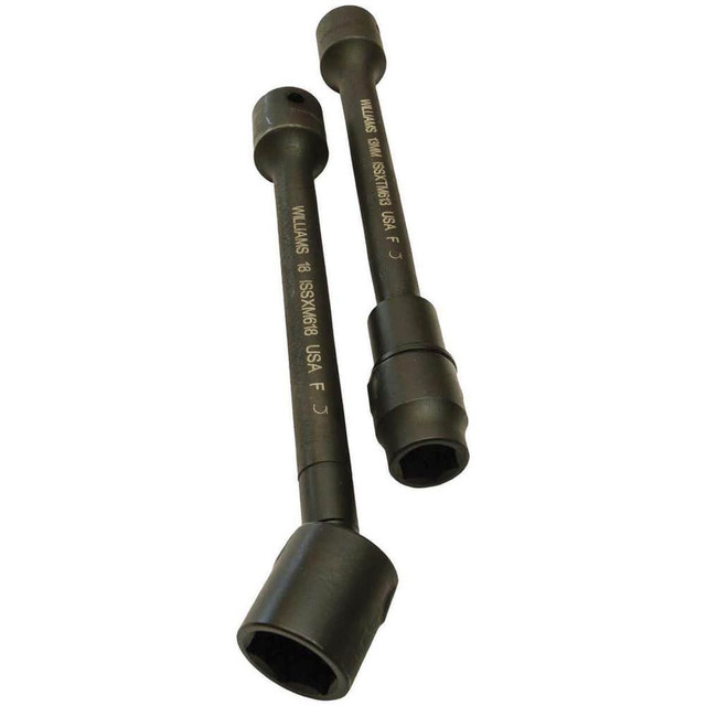 Williams JHWISFXTM410 Socket Extensions; Tool Type: Tension Socket Flextensions ; Extension Type: Non-Impact ; Drive Size: 3/8in (Inch); Finish: Black Industrial ; Overall Length (Decimal Inch): 4.5700 ; Material: Steel
