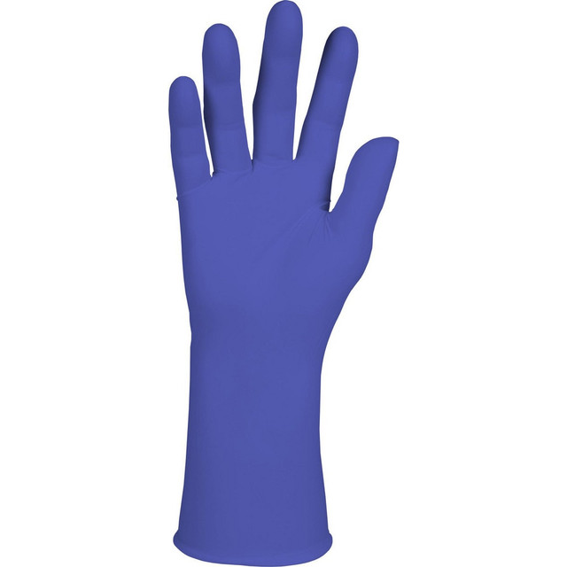 Kimtech 55875 Disposable/Single Use Gloves; Primary Material: Nitrile ; Package Quantity: 100 ; Powdered: No ; Grade: Cleanroom ; Thickness (mil): 7 ; Finish: Textured