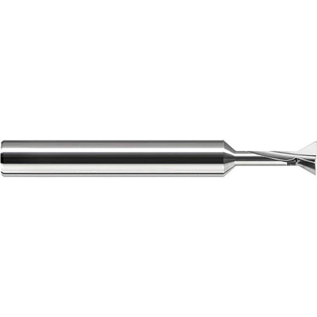 Harvey Tool 925316 Dovetail Cutter: 60 °, 1/4" Cut Dia, 1/8" Cut Width, Solid Carbide