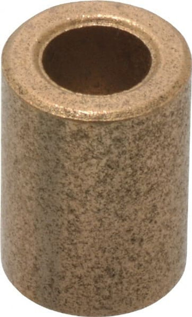 Boston Gear 34564 Sleeve Bearing: 1/4" ID, 7/16" OD, 5/8" OAL, Oil Impregnated Bronze