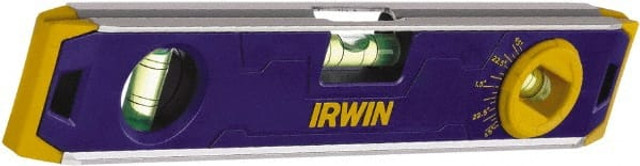 Irwin 1794155 Magnetic 9" Long 3 Vial Torpedo Level