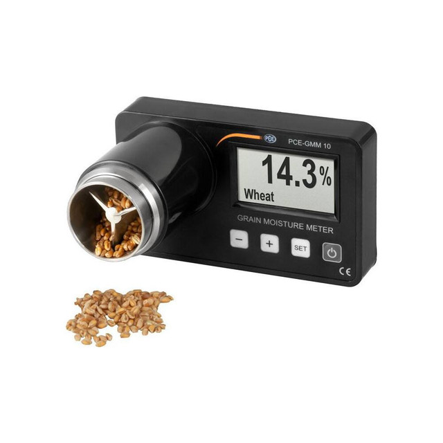PCE Instruments PCE-GMM 10 Moisture Meters & Analyzers; Product Type: Moisture Meter ; Accuracy: 0.2% ; Heat Source: None ; Minimum Operating Temperature: 320F ; Maximum Operating Temperature: 1040F ; Maximum Relative Humidity: 85