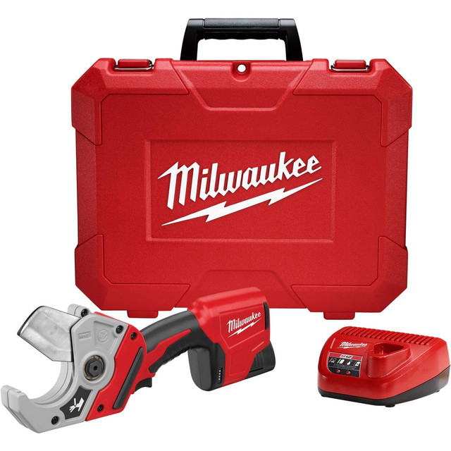 Milwaukee Tool 2470-21 Cordless Pipe & Tube Cutter: 2" Pipe Capacity, M12 PVC Shear