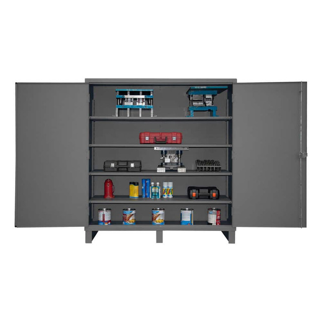 Durham HDC-246078-4S95 Locking Steel Storage Cabinet: 60" Wide, 24" Deep, 78" High