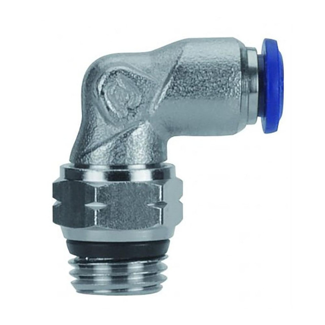 Aignep USA 87110-08-08 Push-To-Connect Tube to Universal Thread Tube Fitting: Swivel Elbow, 1/2" Thread, 1/2" OD