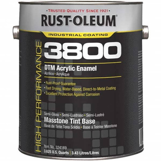 Rust-Oleum 324169 Acrylic Enamel  Paint: 1 gal, Masstone Tint Base, Semi-Gloss Finish