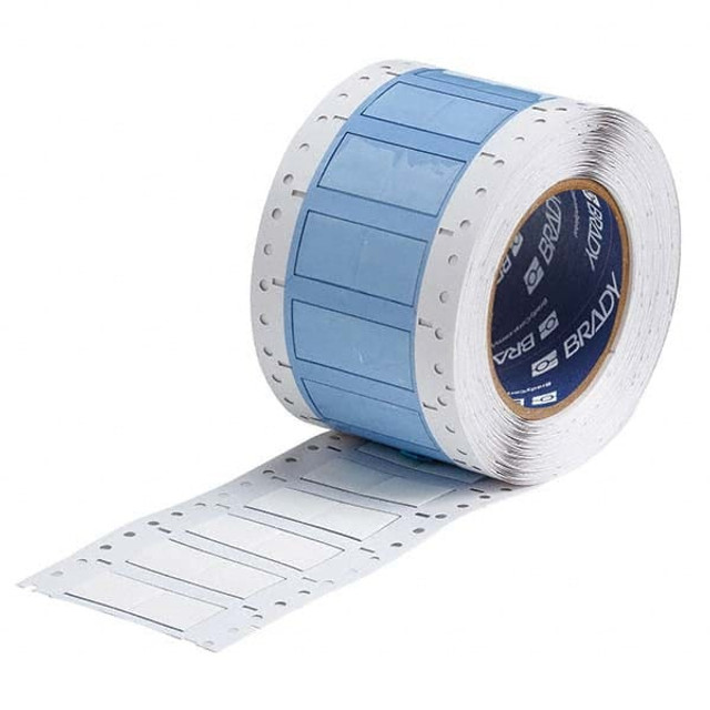 Brady 104687 Label Maker Label: White, Polyolefin, 1,000 per Roll