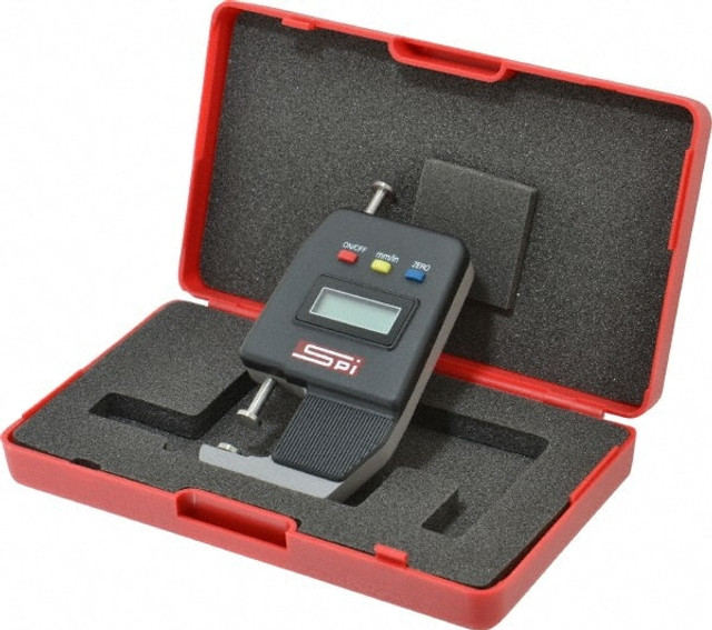 SPI 13-162-3 0mm to 25mm Measurement, 0.01mm Resolution Electronic Thickness Gage