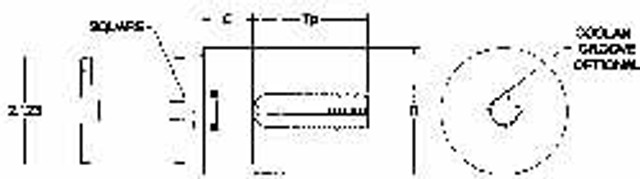 Parlec 6-125NC Tapping Adapter: 1-1/4" Pipe