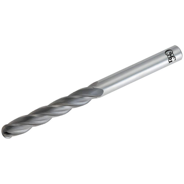 OSG 484-5000-BN11 Ball End Mill: 0.5" Dia, 3" LOC, 4 Flute, Solid Carbide