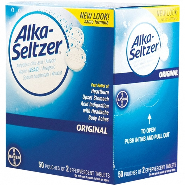 Alka-Seltzer PFYBXAS50 Antacids & Stomach Relief Tablet: Comes in Box