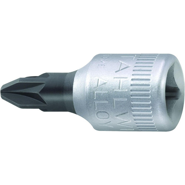 Stahlwille 01300001 Screwdriver & Drag Link Sockets; Socket Type: Pozidriv Screwdriver Socket ; Drive Size: 0.25in ; Blade Width: 11.6mm ; Blade Thickness: 0.6mm ; Finish: Chrome-Plated ; Insulated: No