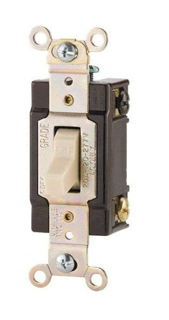 Cooper Wiring Devices CSB320B 3 Pole, 120 to 277 VAC, 20 Amp, Commercial Grade Toggle Three Way Switch