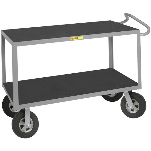 Little Giant. ENGF-3048-10SRM Carts; Cart Type: Ergonomic Handle Instrument Cart ; Caster Type: 2 Rigid; 2 Swivel ; Brake Type: No Brake ; Width (Inch): 30 ; Assembly: Comes Assembled ; Wheel Diameter: 10in