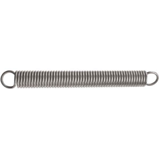 Associated Spring Raymond E04200452500M Extension Spring: 10.67 mm OD, 135.38 mm Extended Length