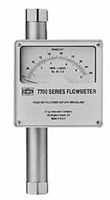 King 7711230-724 1-1/2" NPT Port Stainless Steel Flowmeter