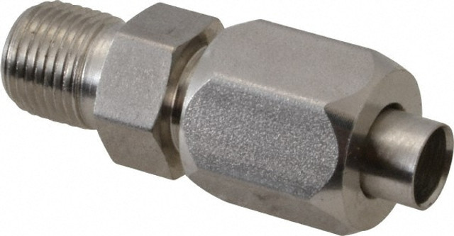 Made in USA TX-24-16-C Stainless Steel Flared Tube Connector: 1-1/2" Tube OD, 1-11-1/2 Thread, 37 ° Flared Angle