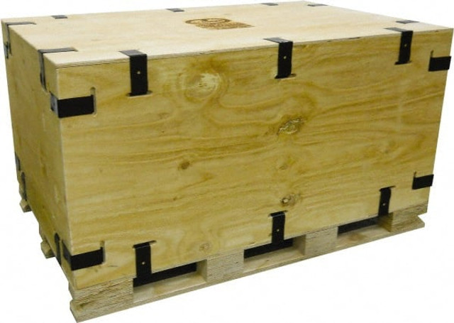 packIQ NBCL553526 Bulk Storage Container: Collapsible Wood Crate