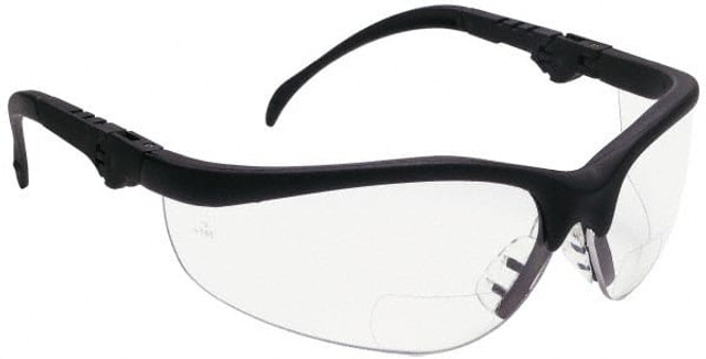 MCR Safety K3H15 Magnifying Safety Glasses: +1.5, Clear Lenses, Scratch Resistant, ANSI Z87.1+
