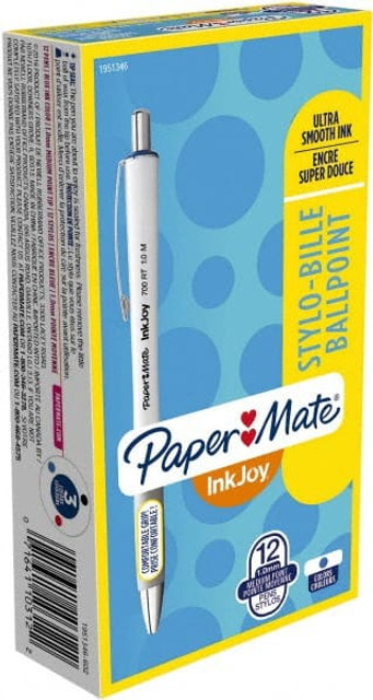 Paper Mate 1951346 Retractable Ball Point Pen: 1 mm Tip, Blue Ink