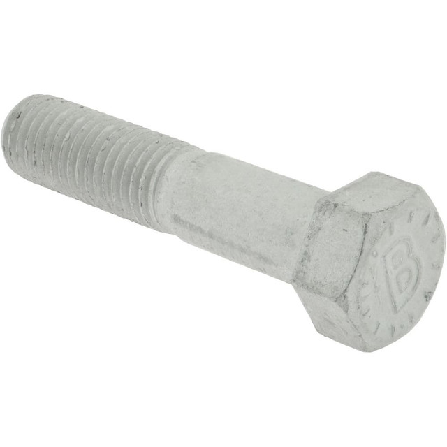 Bowmalloy BOW36181 Hex Head Cap Screw: 3/4-10 x 4-1/2", Grade 9 Steel, Zinc-Plated Clear Chromate