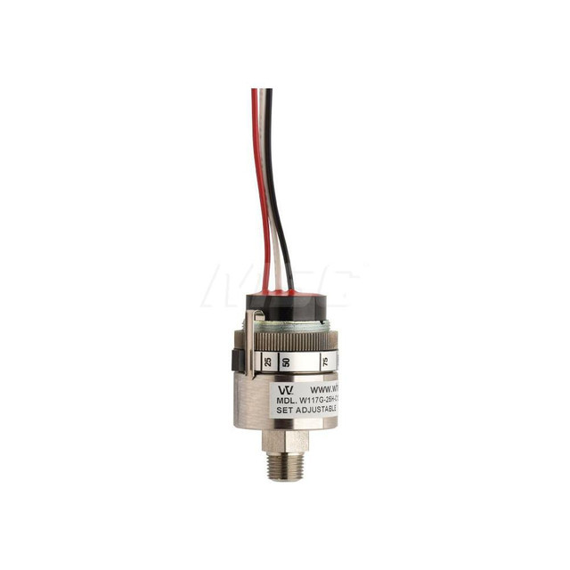 Whitman Controls W117G3HC12LD All-Welded Pressure Switch: NPT Male Thread