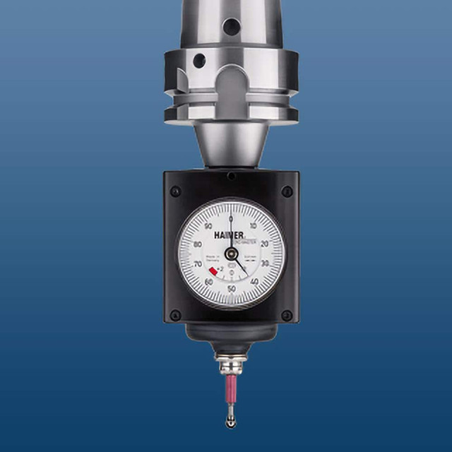 HAIMER 80.964.30 Positioning Indicators; Indicator Type: Dial Positioning ; Accuracy (mm): 0.0100 ; Point Diameter (mm): 4.00 ; Shank Type: Straight ; Dial Face Color: White