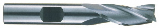 RobbJack NR-303-14 Square End Mill: 7/16'' Dia, 1'' LOC, 7/16'' Shank Dia, 2-3/4'' OAL, 3 Flutes, Solid Carbide