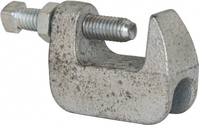 Empire 61G0038 Wide & Top Jaw Clamp: 1-1/4" Flange Thickness, 2" Flange Width, 3/8" Rod