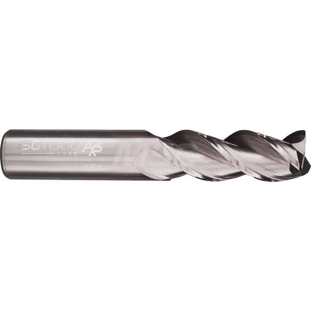 SC Tool 10225 Corner Radius End Mill: 5/8" Dia, 1-3/4" LOC, 0.03" Radius, 3 Flutes, Solid Carbide