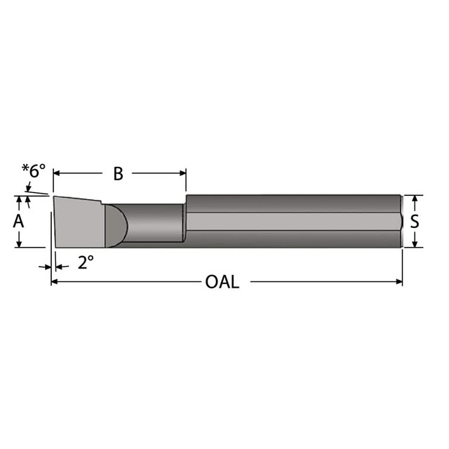 Scientific Cutting Tools LHB100150A Boring Bar: 0.1" Min Bore, 0.15" Max Depth, Left Hand Cut, Submicron Solid Carbide