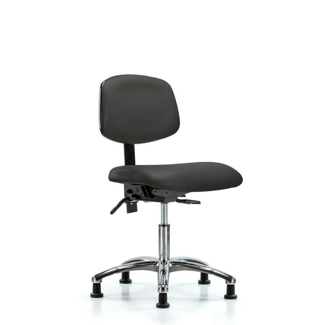 Blue Ridge Ergonomics MSC45351 Task Chair: Vinyl, Charcoal