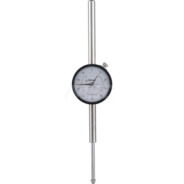 Mitutoyo 2424AB-19 Dial Drop Indicator: 0 to 2" Range, 0-100 Dial Reading, 0.001" Graduation