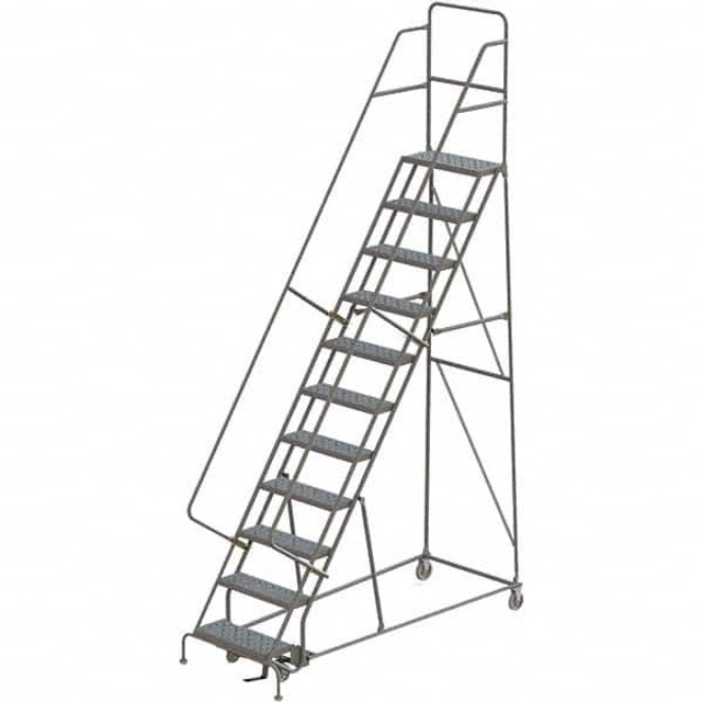 TRI-ARC KDSR111246 Steel Rolling Ladder: 11 Step