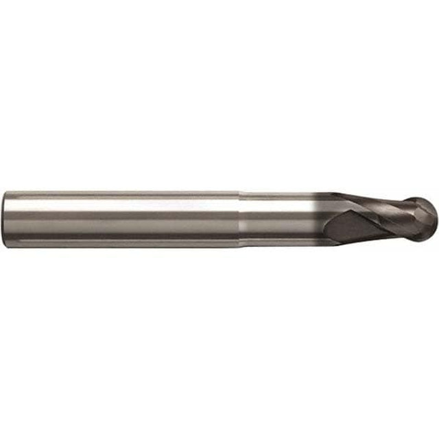 Seco 02928276 Ball End Mill: 0.6299" Dia, 0.6299" LOC, 2 Flute, Solid Carbide