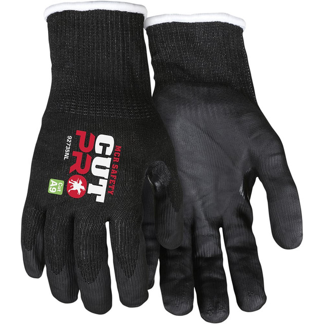 MCR Safety 92735NM Cut, Puncture & Abrasive-Resistant Gloves: Size M, ANSI Cut A9, ANSI Puncture 5, Nitrile, HPPE