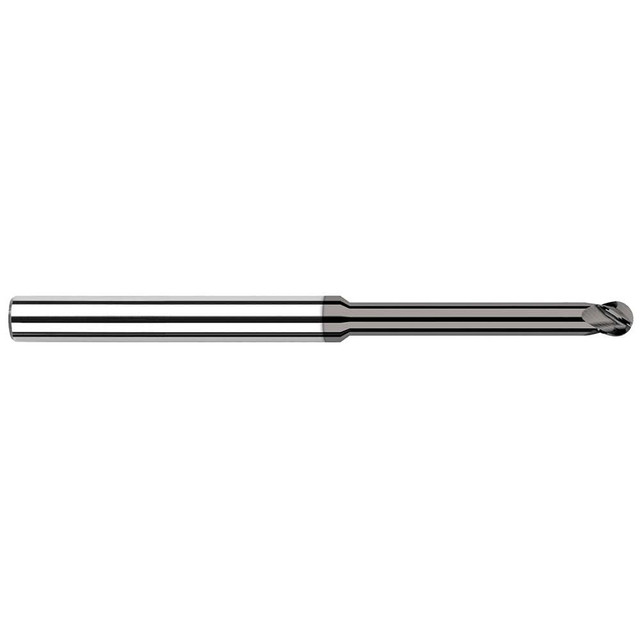 Harvey Tool 62062 Ball End Mill: 0.062" Dia, 0.093" LOC, 4 Flute, Solid Carbide